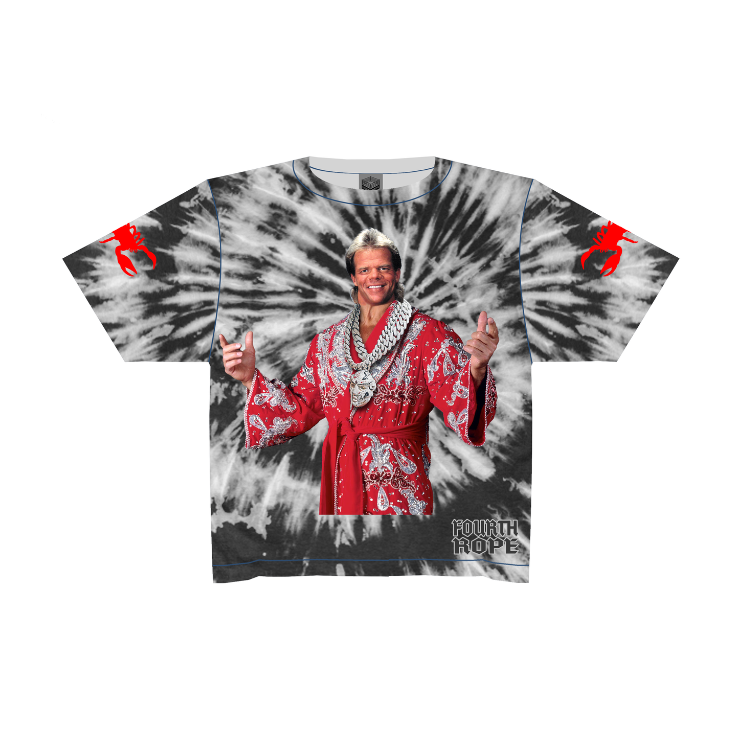 GREY TIE DYE SUPER LUGER T-SHIRT (OVERSIZED)