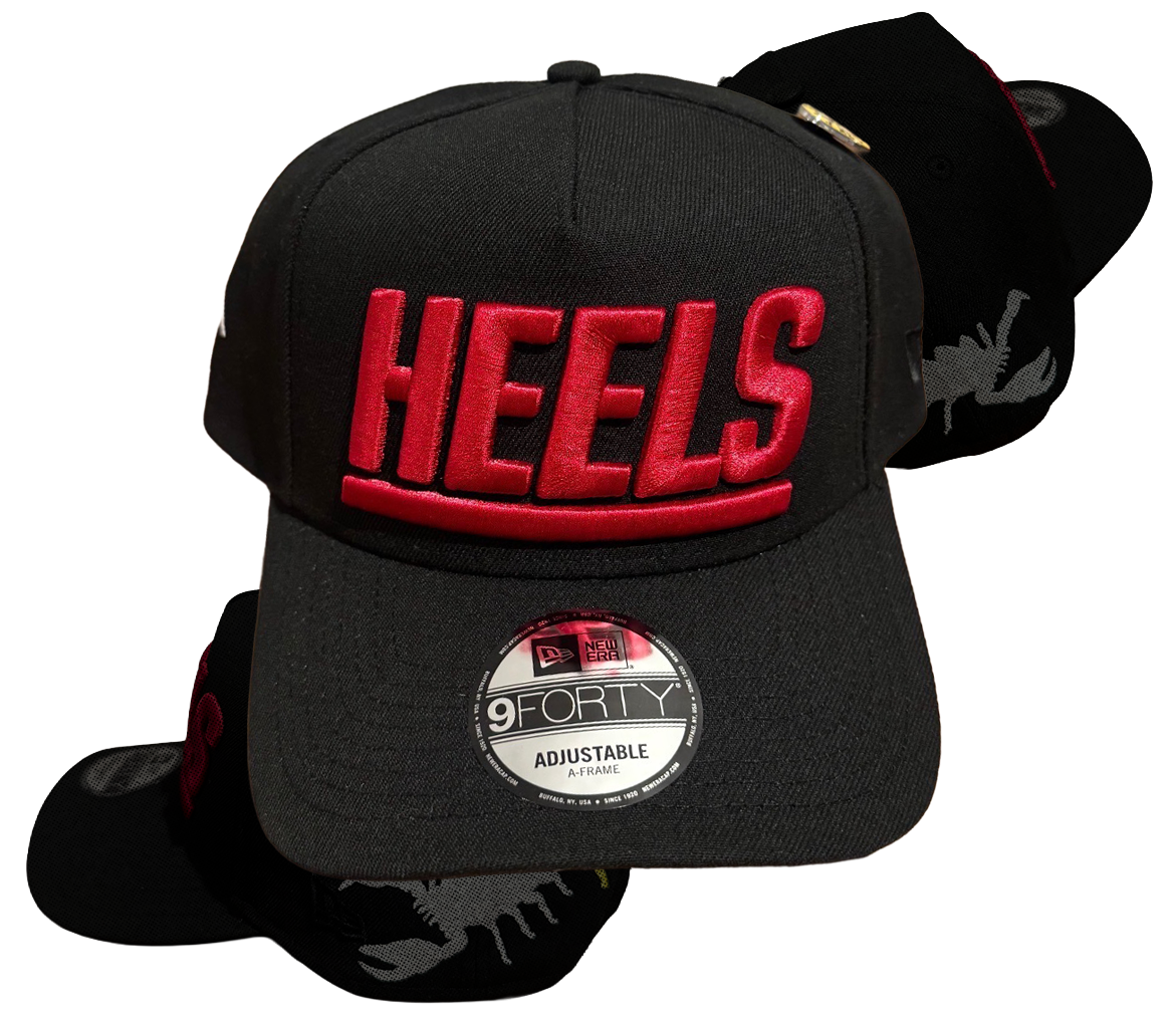 BLACK RED HEELS NEW ERA 4TH ROPE SNAPBACK (OSFM) “LIMITED EARLY RELEASE”